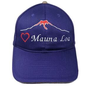 Cobra Baseball Cap Purple One Size Hat Mauna Loa Hawaii Volcano Strapback
